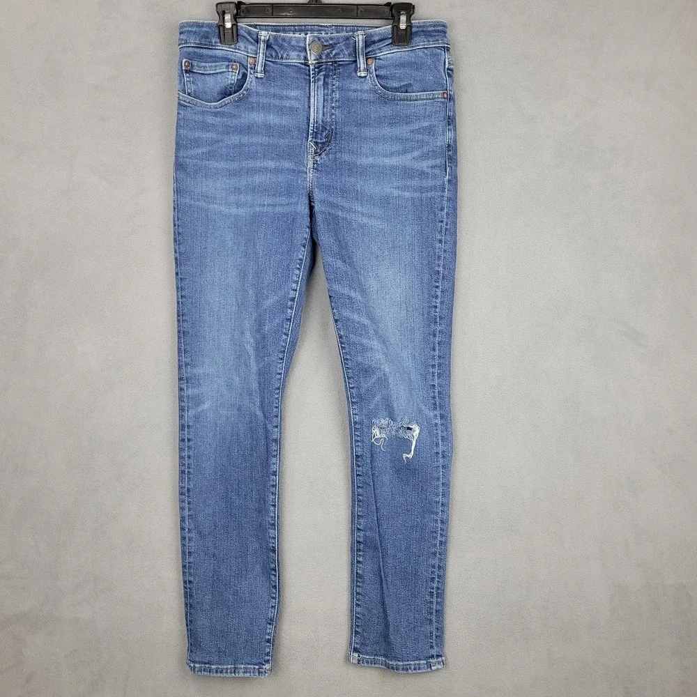 American Eagle Outfitters‎ Jeans Mens 32x32 Blue Denim Cotton Stretch Slim Fit